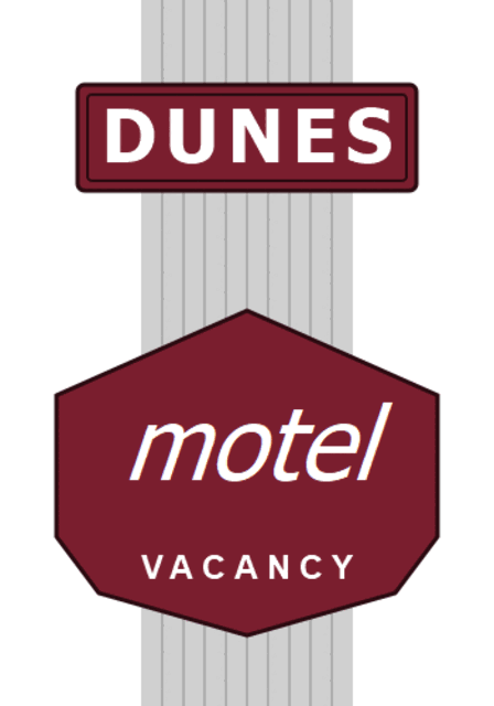 Dunes Motel sign